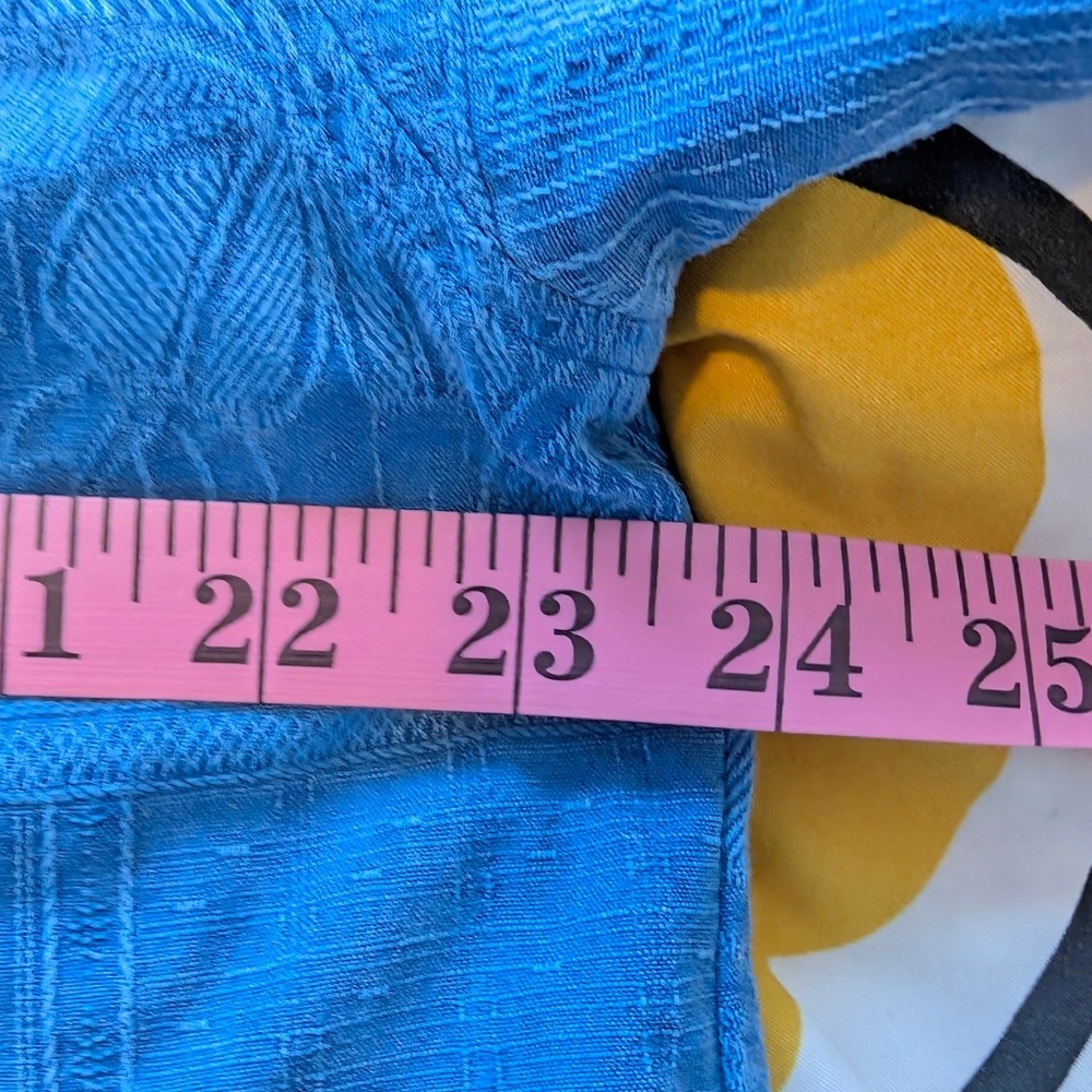 Jamaica Jaxx Mens XXL Blue Silk Jacquard Tropical Pineapple Camp Shirt XXL/EEG - Picture 6 of 7